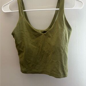 LULULEMON ALIGN TANK SIZE 4 GREEN